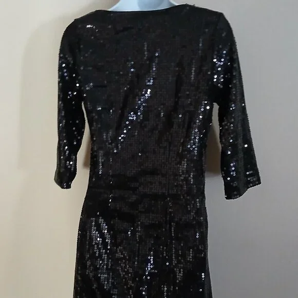 Black Sequin Dress - Picture 4 of 4